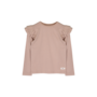 Nena ruffle longsleeve - Rose café