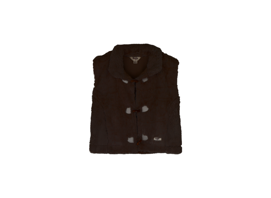 Meddox teddy gilet - Brown choco