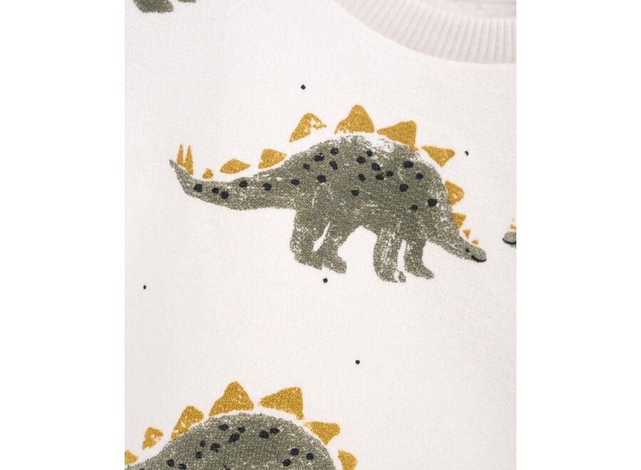 Printed fleece sweater - Dino