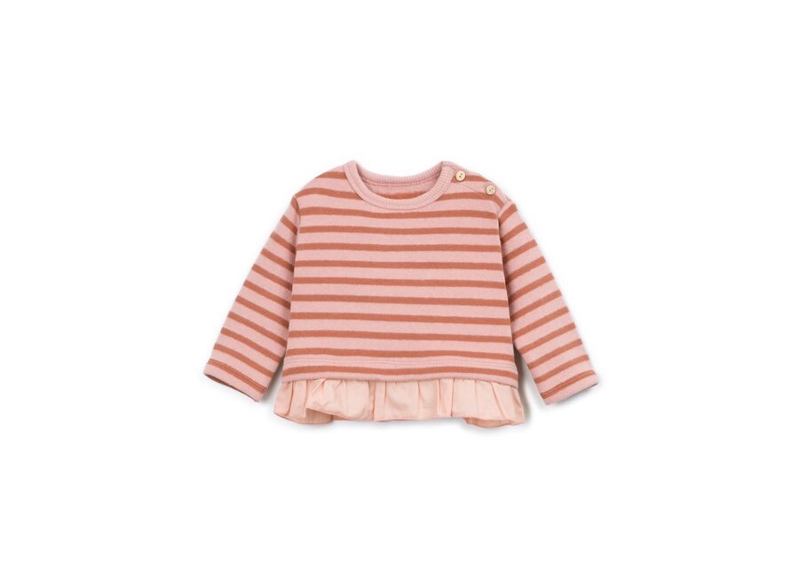 Striped jersey girls sweater - Tapestry