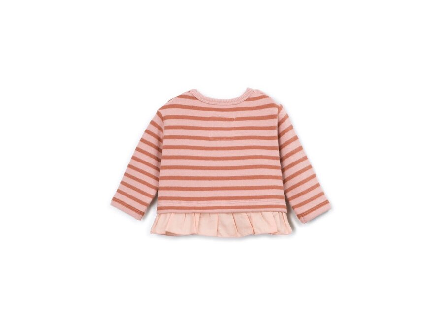 Striped jersey girls sweater - Tapestry