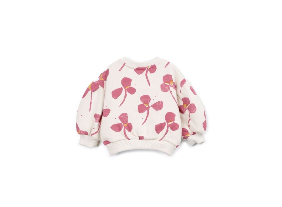 Printed fleece sweater 'Flowers' - Sketches