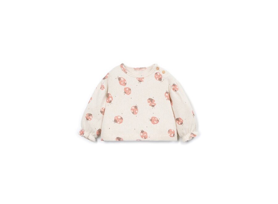 Printed jersey sweater 'Ladybug' - Sketches