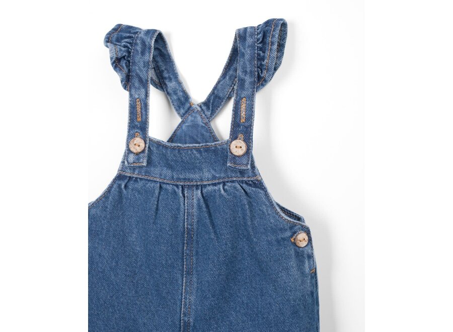 Denim girls jumpsuit - Blue
