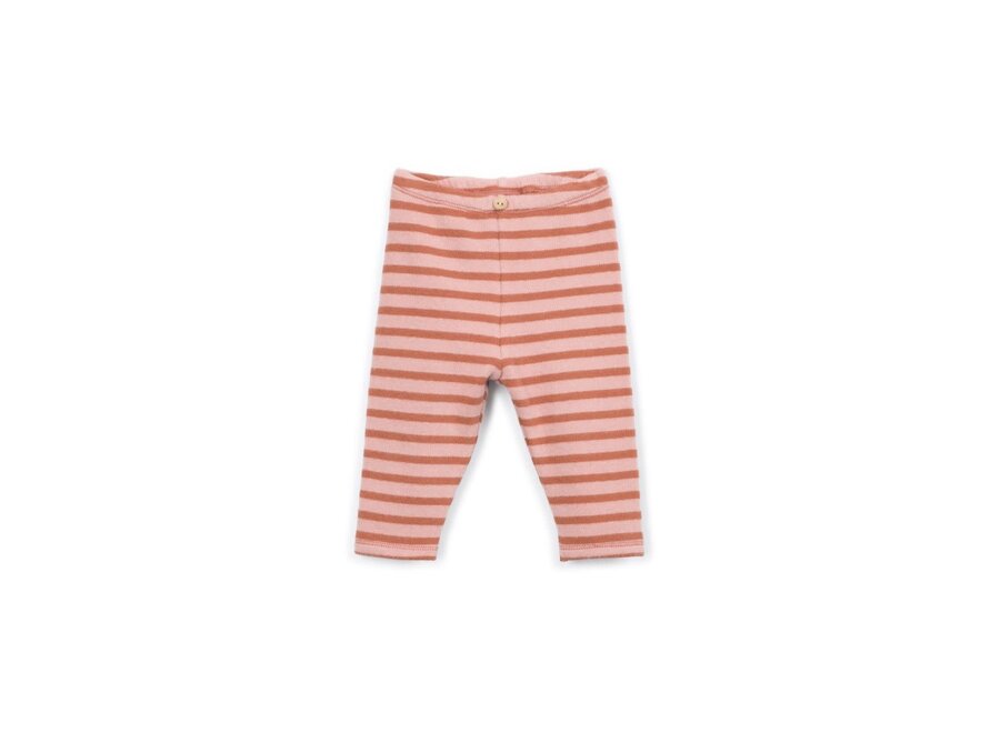 Striped jersey leggings - Tapestry