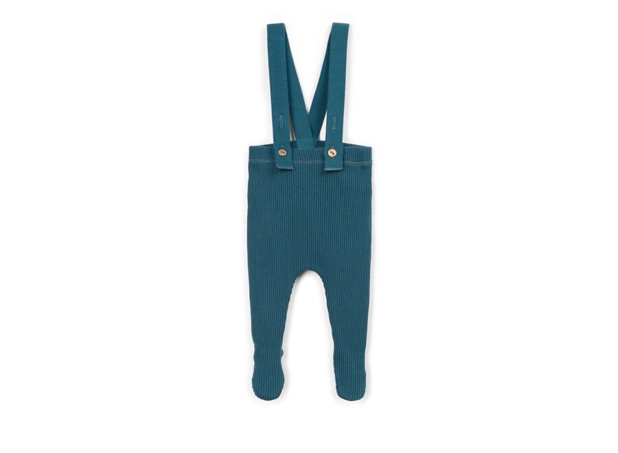 Rib leggings - Cyanotype