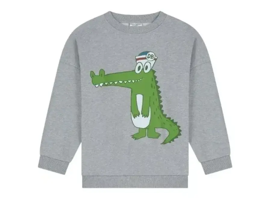 Loco Croco sweater - Grey melange