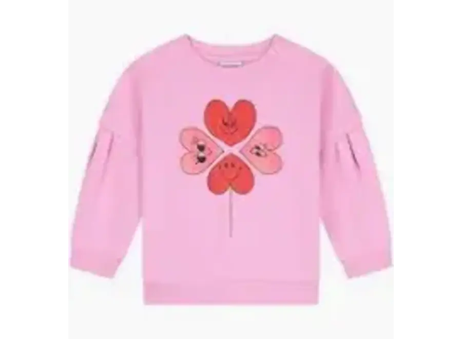 Sweater four hearts - Pink
