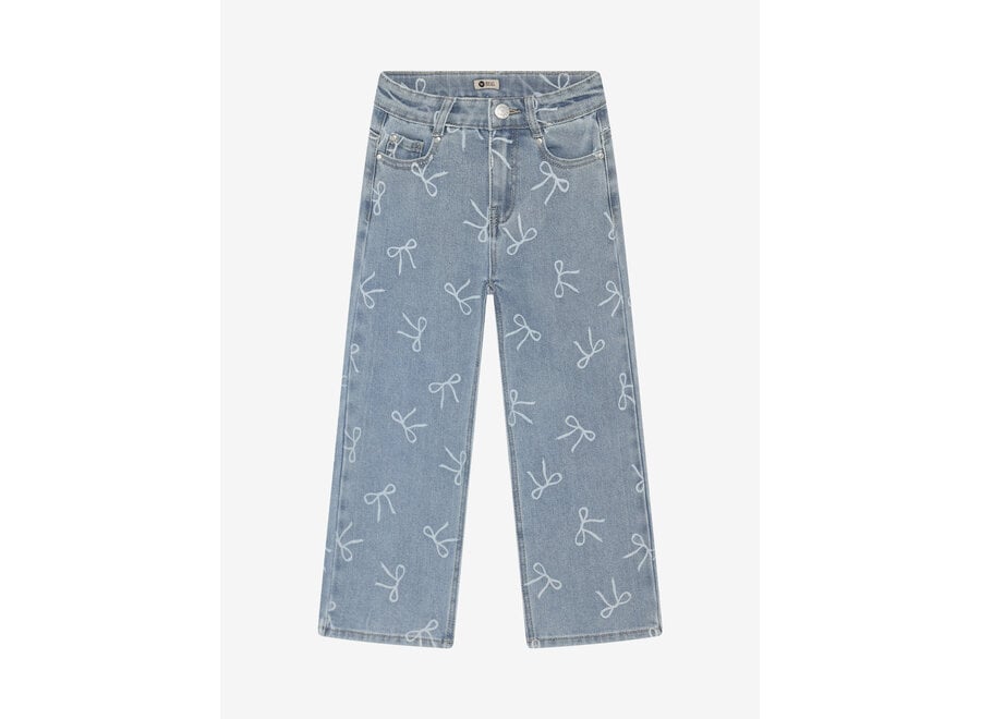 Denim wide fit - Bow