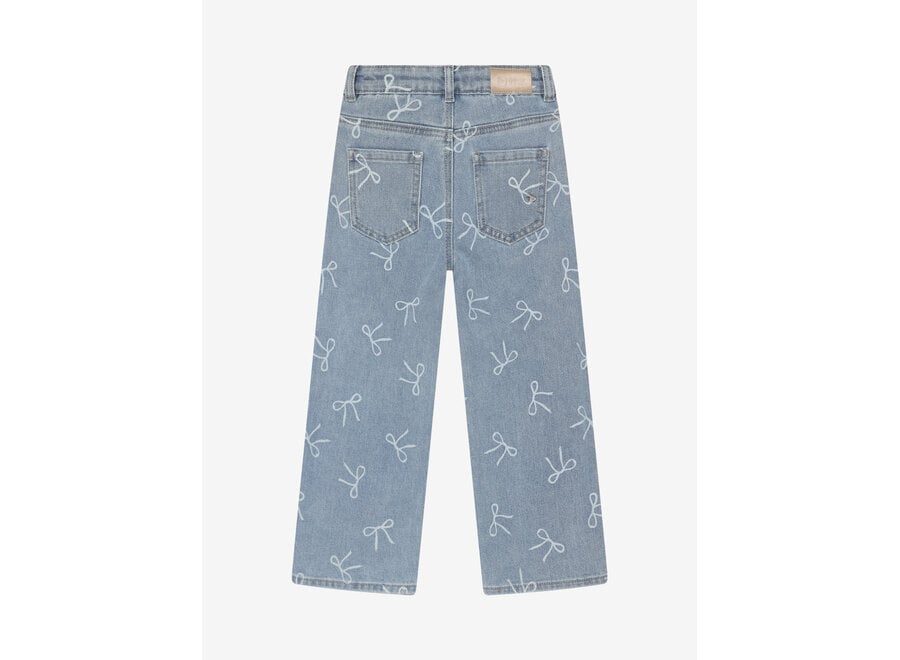 Denim wide fit - Bow