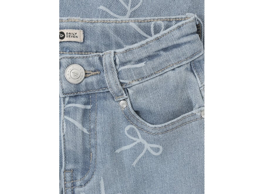 Denim wide fit - Bow