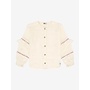 Shirt LS ruffle - Mother of pearl
