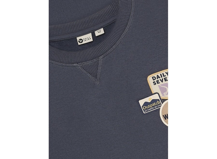Oversized sweater badges - Odyssey gray