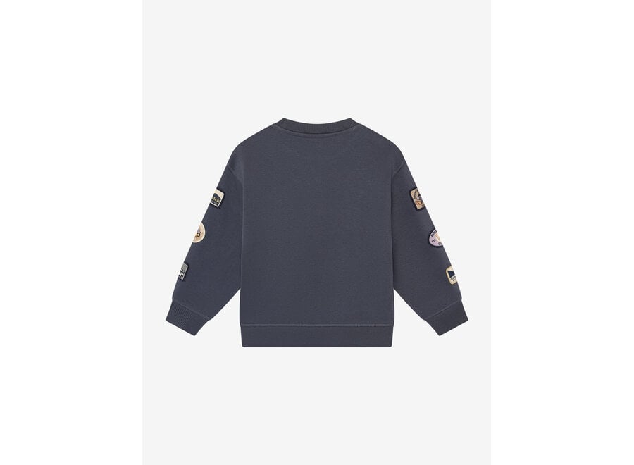 Oversized sweater badges - Odyssey gray