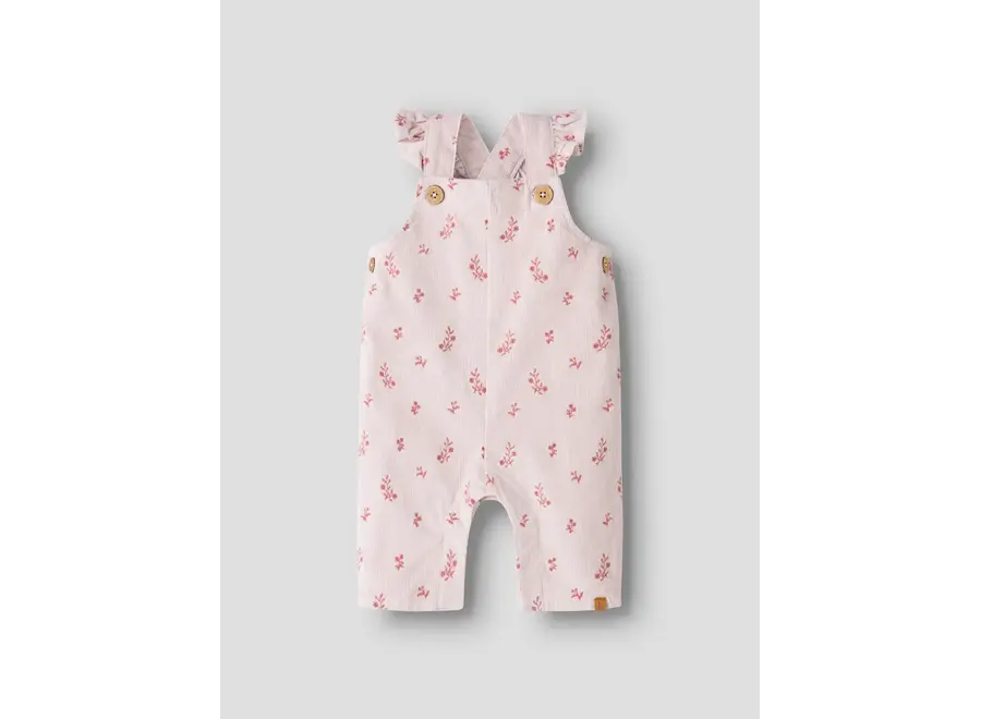 Nelly cord loose overall - Hushed violet/ Flower