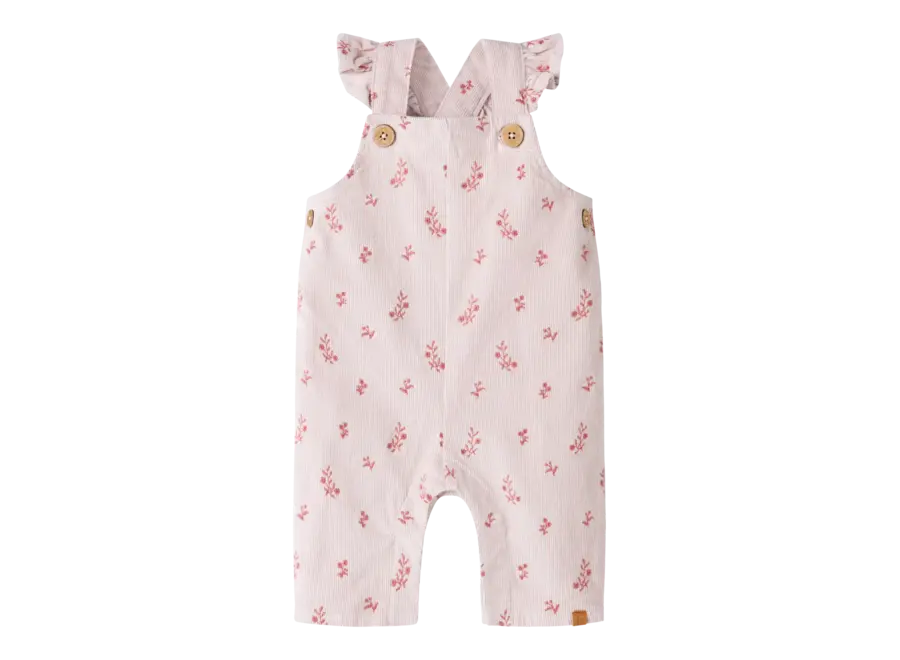 Nelly cord loose overall - Hushed violet/ Flower