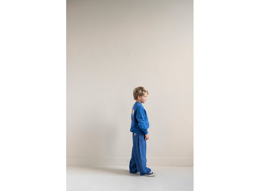 Happy bird sweater - Cobalt blue
