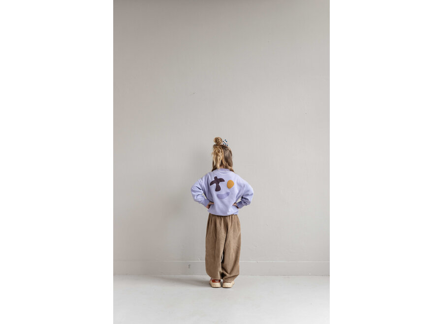 Happy bird sweater - Soft lila