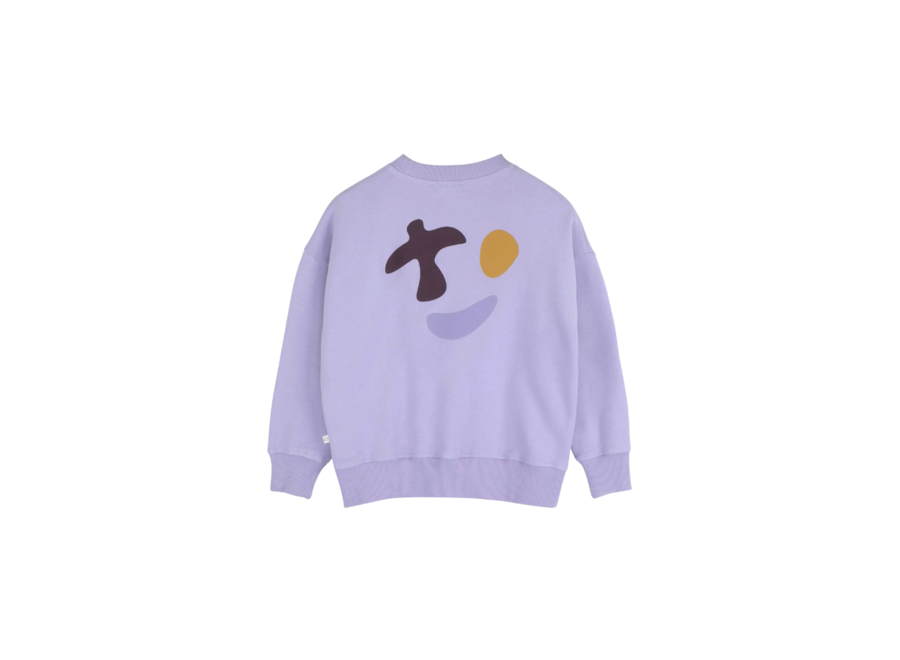 Happy bird sweater - Soft lila