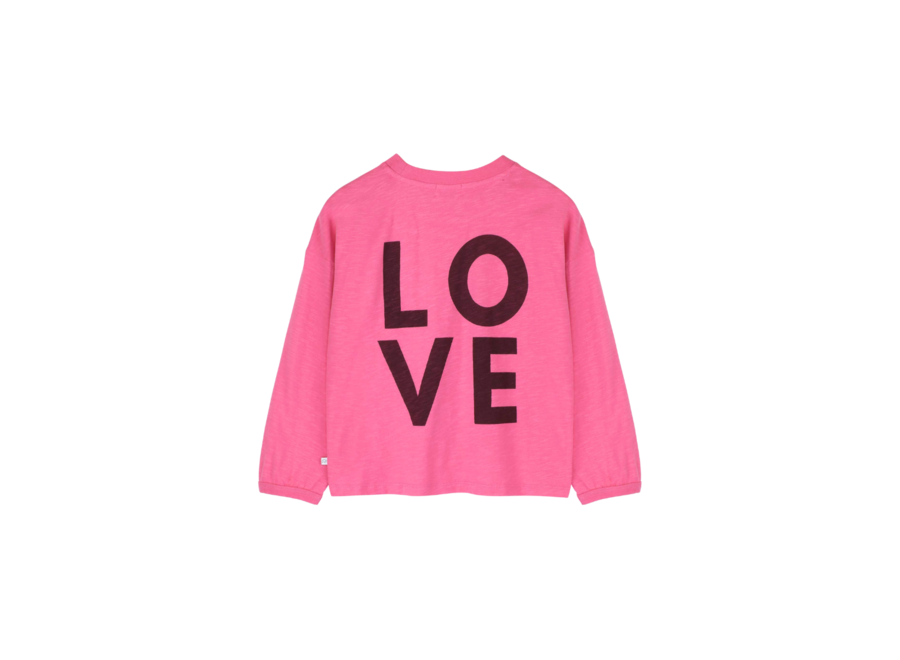 Rosy LS T-shirt - Light raspberry pink