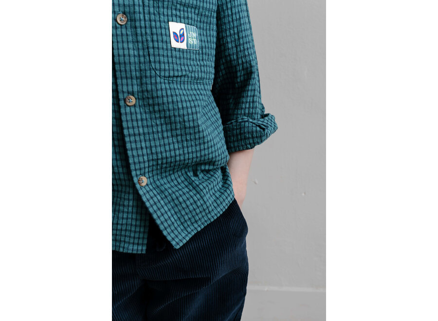 Scott shirt - Seafoam green/ Navy blue