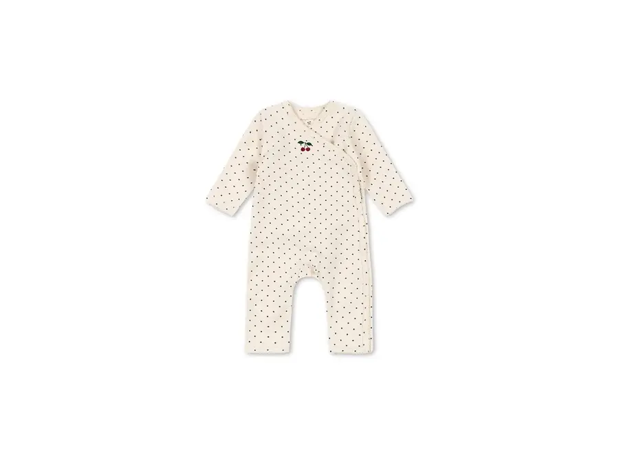 Basic newborn onesie - Blue dot