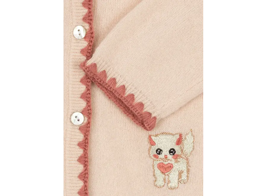 Colette cardigan - Rosey