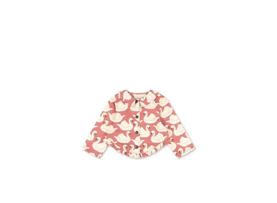 Magot frill jacket - Swan rose