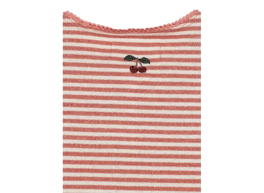 Roli stripe cardigan - Rose cream stripe