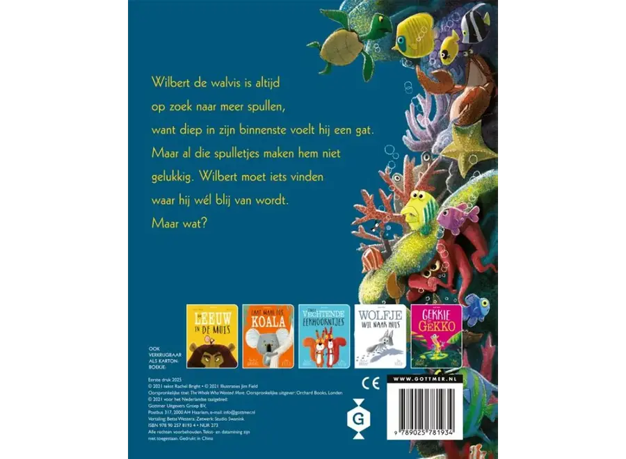 Kartonboekje - De walvis wilde meer (3+)