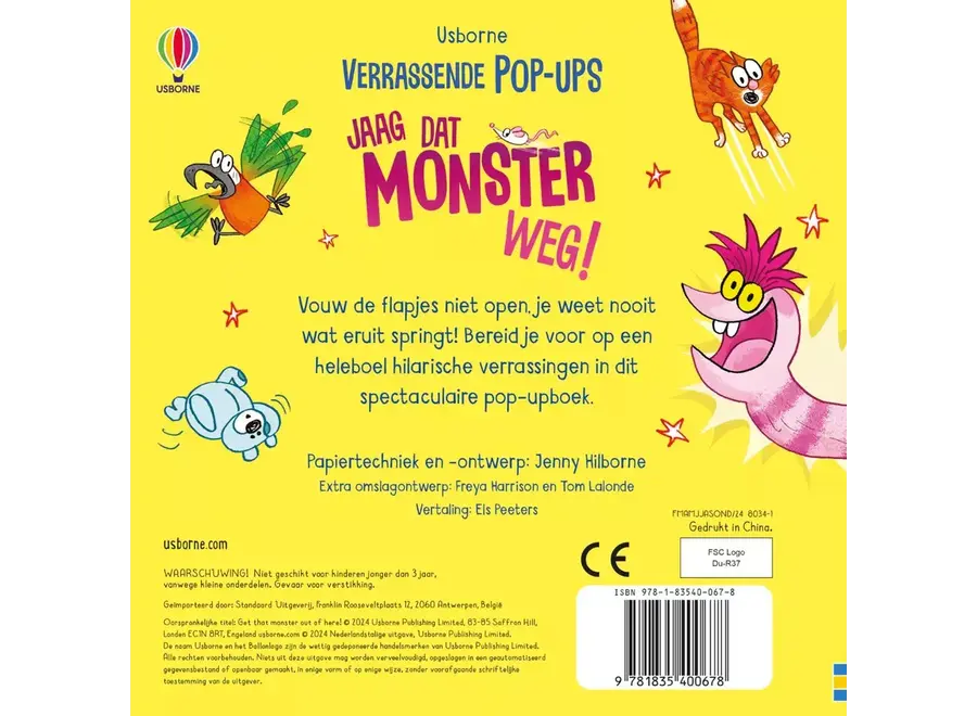 Pop-Up boek - Jaag dat monster weg!