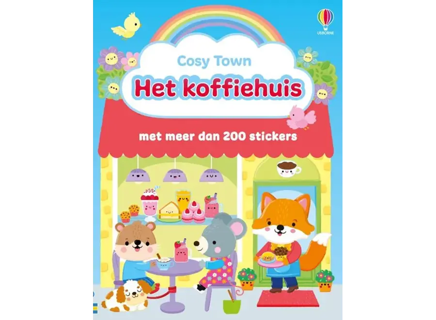 Cosy town stickerboek - Het koffiehuis