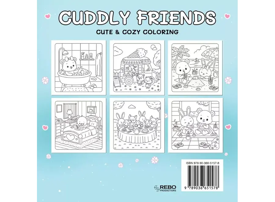 Cute & Cozy colouring - Cuddly friends