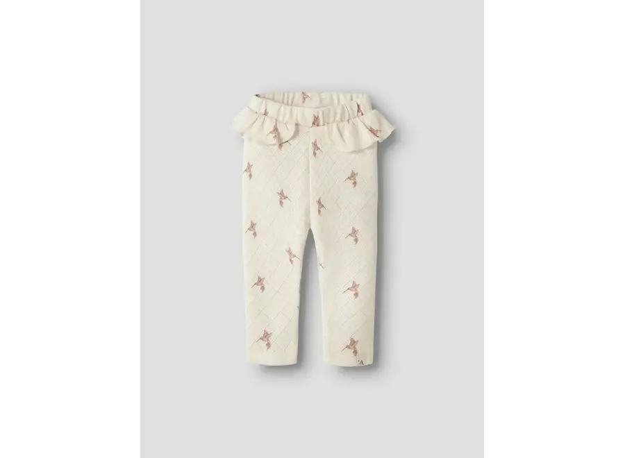 Rachello Sig slim leggings - Turtledove/ Birds