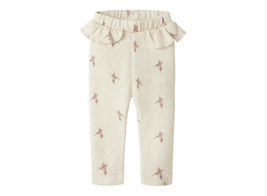 Rachello Sig slim leggings - Turtledove/ Birds
