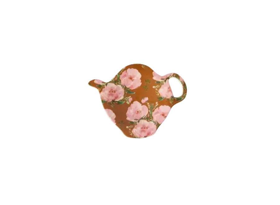 Teabag plate - Bon vivant 'flowers'