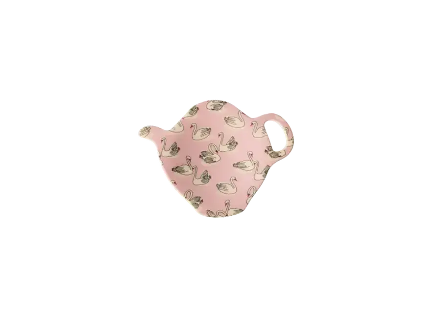 Teabag plate - Bon vivant 'Swans'