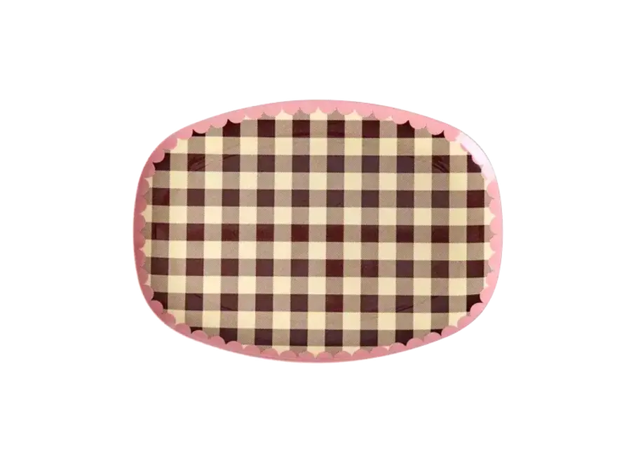 Large rectangular plate - 'Check me out' print