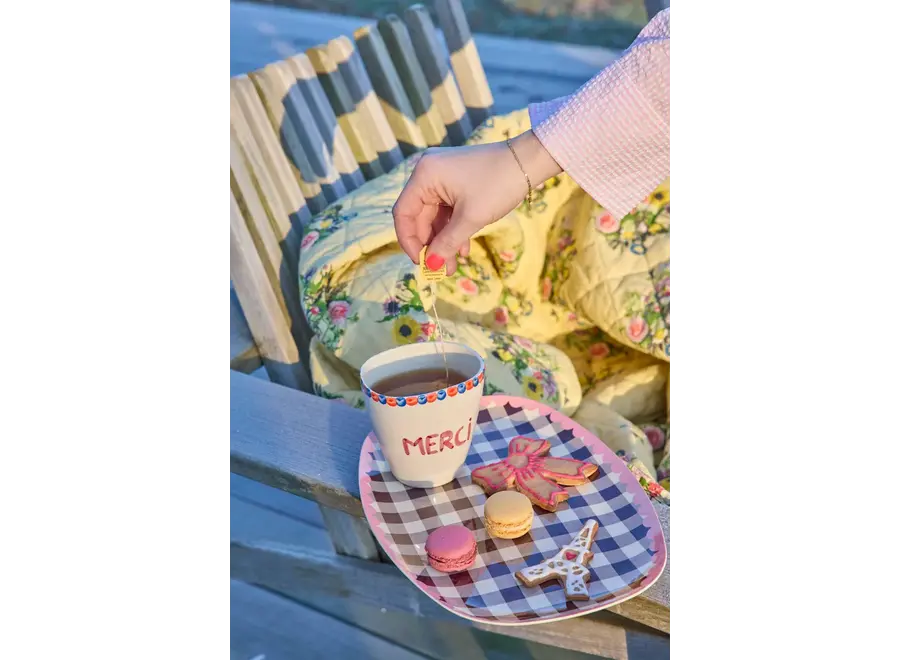 Large rectangular plate - 'Check me out' print