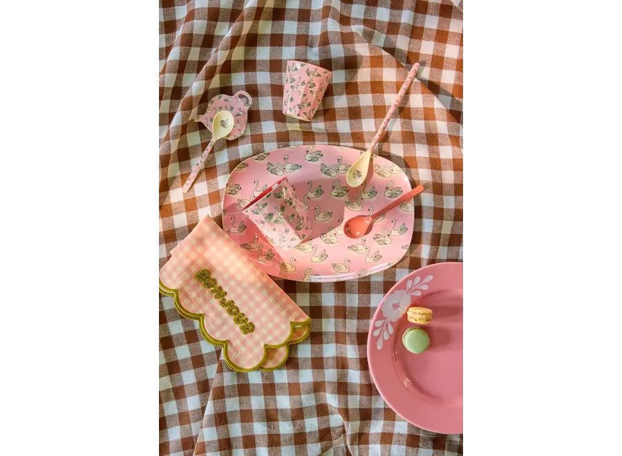 Large rectangular plate - 'Swan in Paris' print