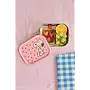 Stainless steel lunchbox - Pink - Snoopy print