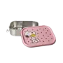 Stainless steel lunchbox - Pink - Snoopy print