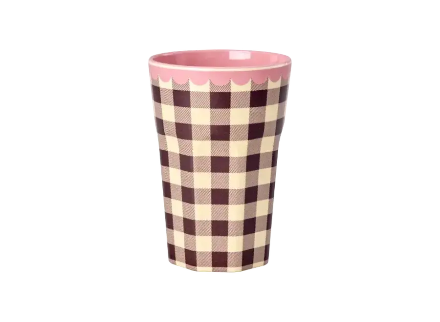 Melamine cup - 'Check me out' print (400 ml.)