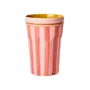 Melamine cup - 'Organic stripes' print (400 ml.)