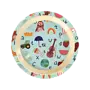 Kids lunch plate - Blue - ABC print