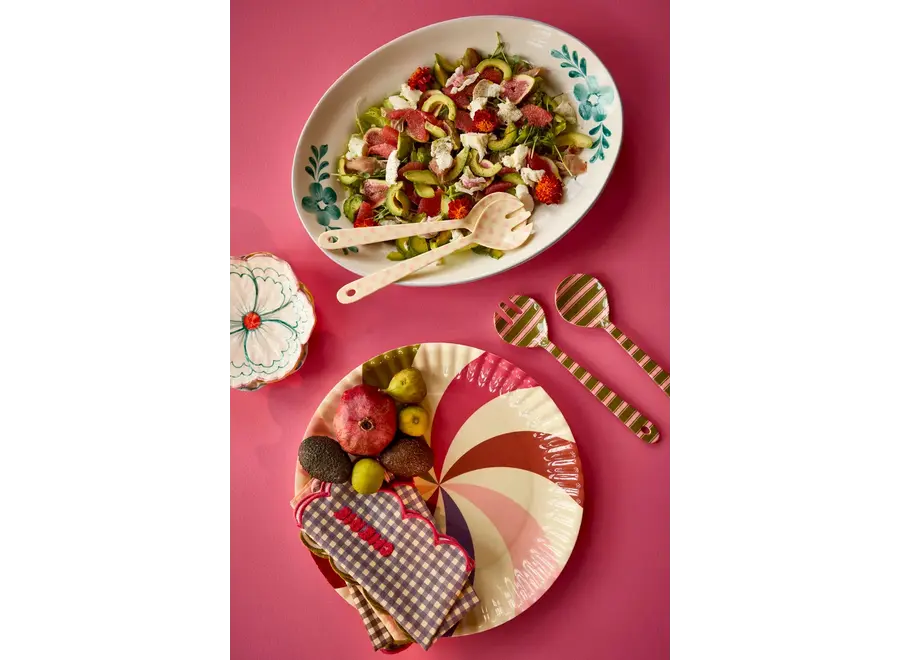 Round serving dish - Multicolor