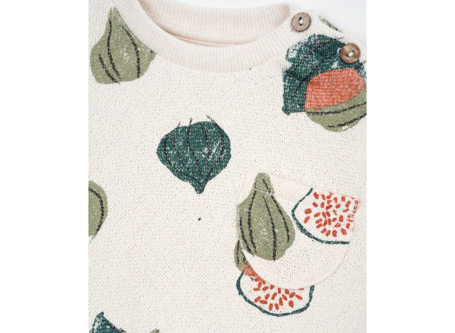 Printed jersey sweater - Sketches