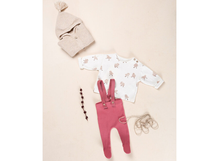 Printed jersey LS T-shirt - Chick Skein