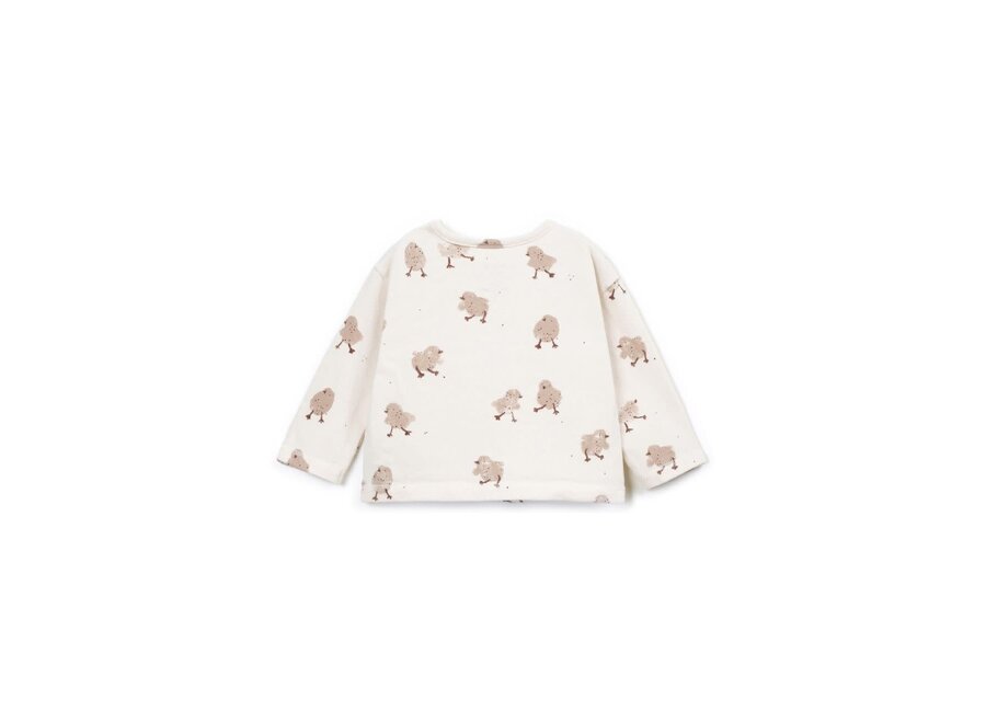 Printed jersey LS T-shirt - Chick Skein