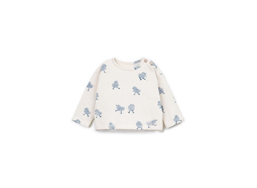 Printed jersey LS T-shirt - Chick detail